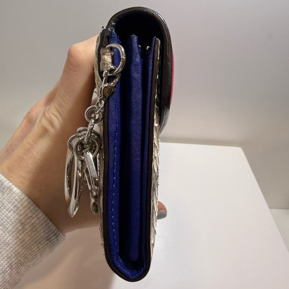 Dior Multicolor Python Diorissimo Recontre Wallet… - image 5